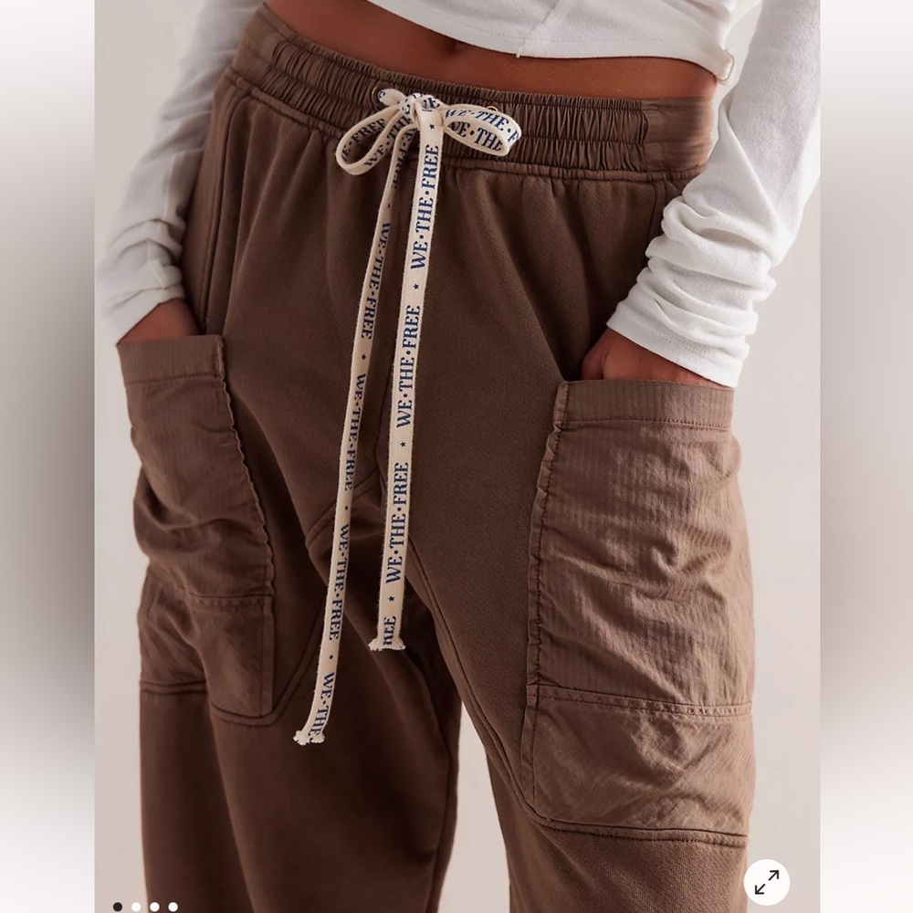 Free People We The Free Jet Set Knit Pull-On Pants - Picture 3 of 8